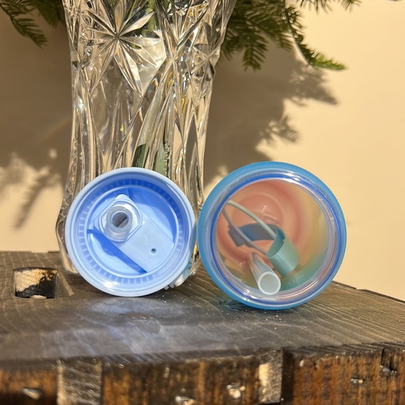 🌈 RAINBOW Water Bottle 25oz Motivational Fitness Jug with Time Markers - Picture 7 of 8